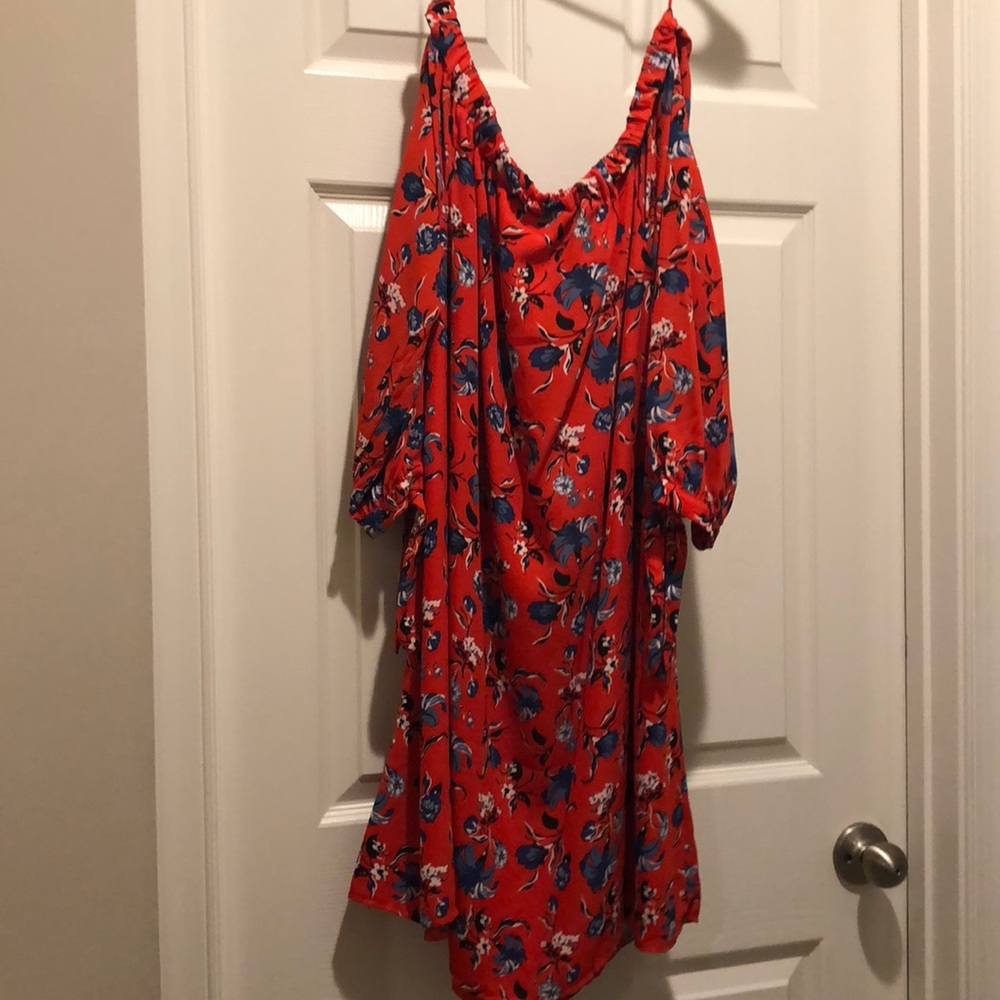 Off the shoulder floral dress